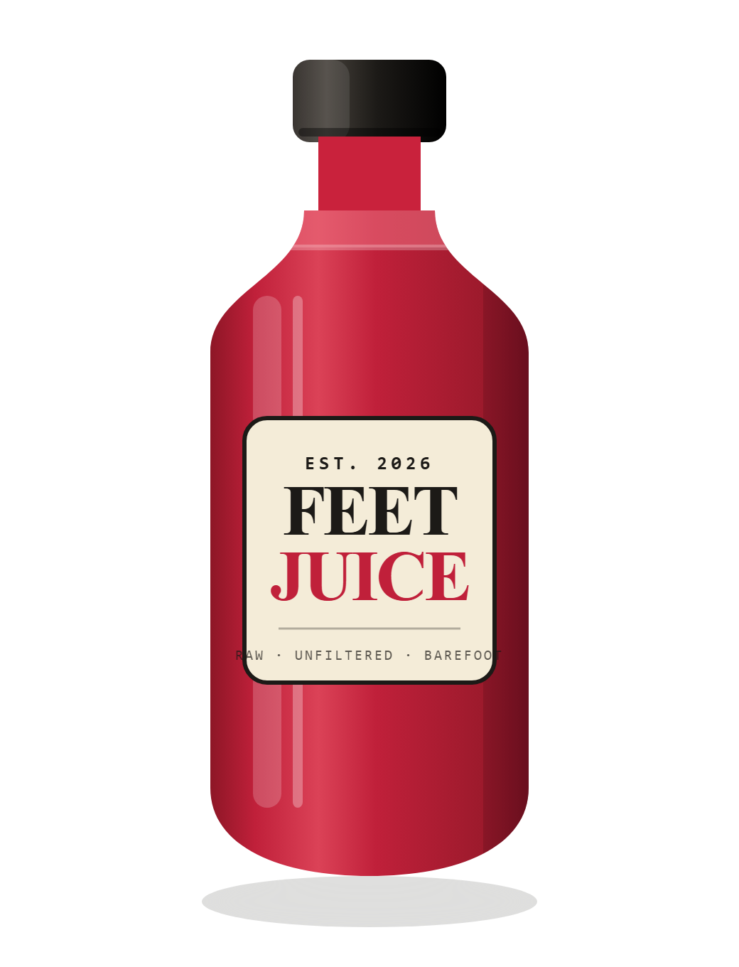 FEETJUICE die-cut bottle sticker